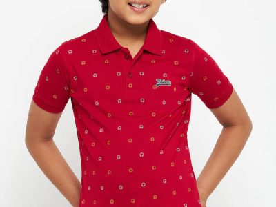 Uniberry kids Polo Neck Cotton Striped T-Shirt