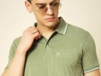 Uniberry  Cotton Polo Neck T-Shirt