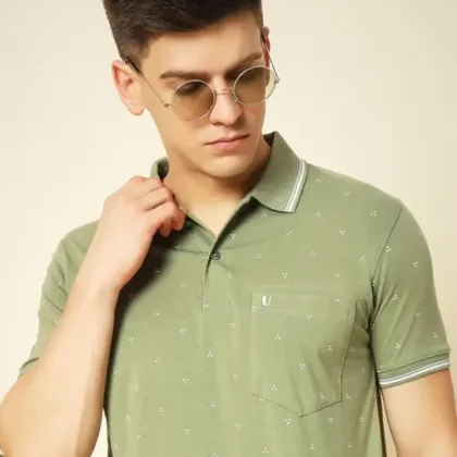 Uniberry  Cotton Polo Neck T-Shirt