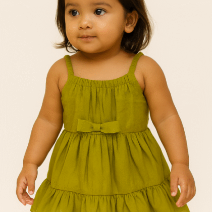 💚 Mehndi Green Frock – Prashasti Boutique 💚