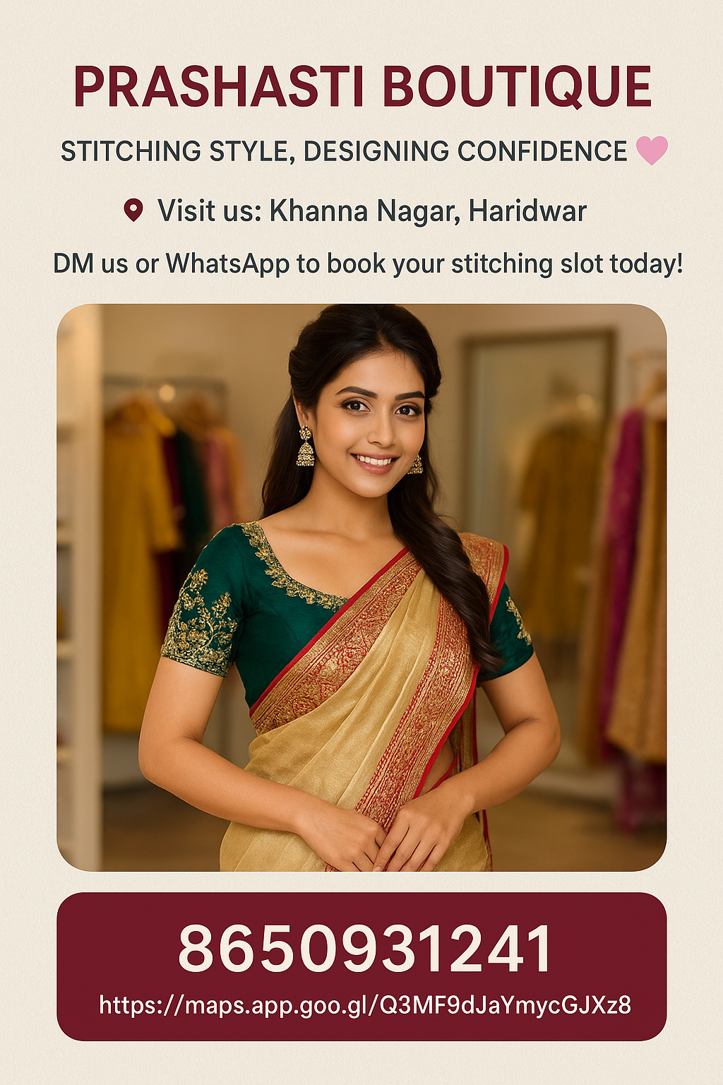 🌸 **Prashasti Boutique – The Best Designer Boutique in Haridwar**