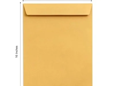 12 x 16 Yellow Laminated Envelopes 100 Gsm 20 pieces